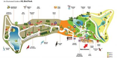 Kaart van bird park