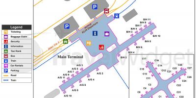 Kuala lumpur lughawe hoof terminale kaart