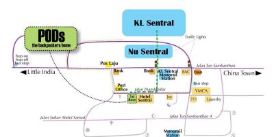 Kuala lumpur bus stasie kaart