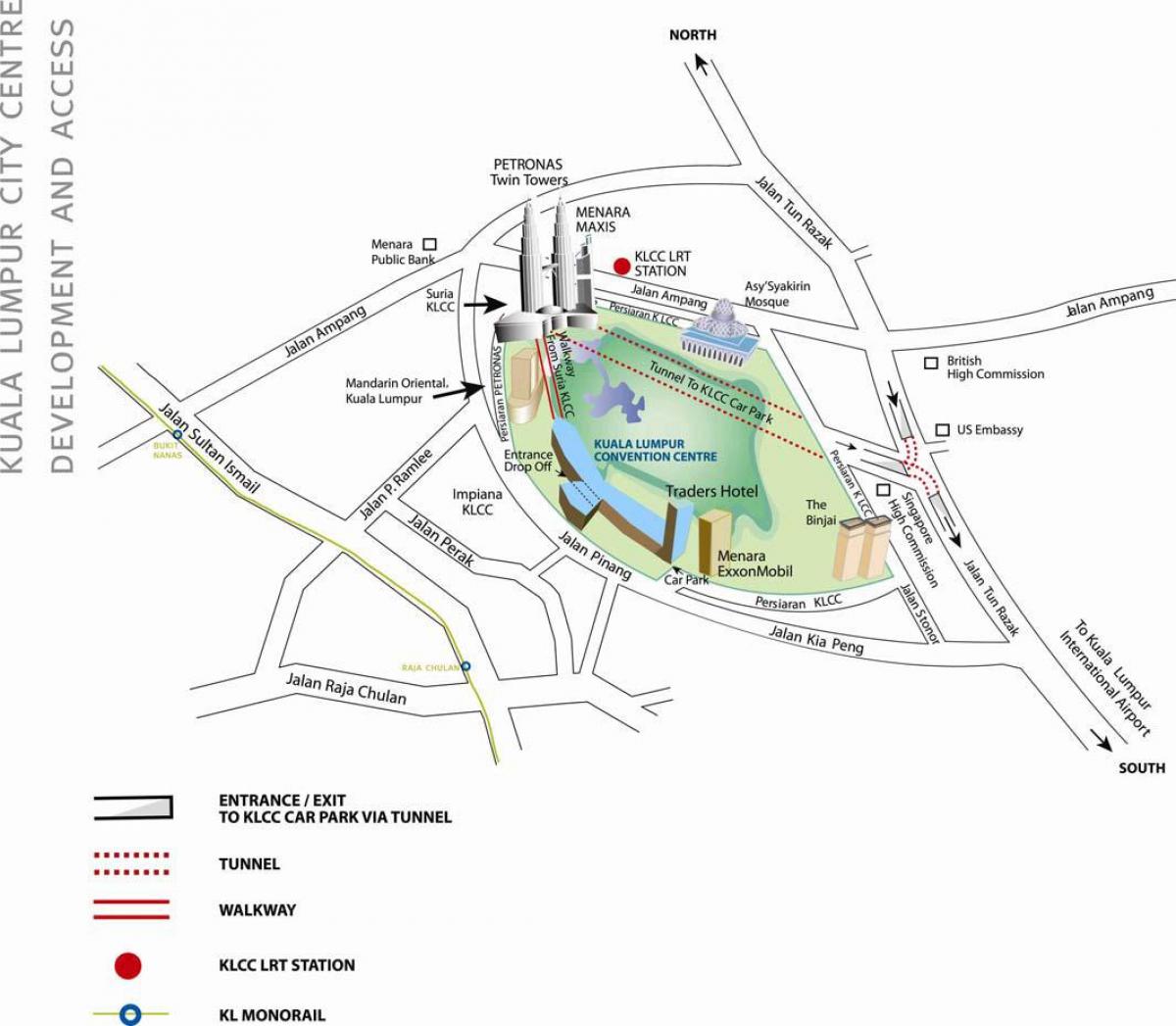 Kaart van kuala lumpur konvensie sentrum