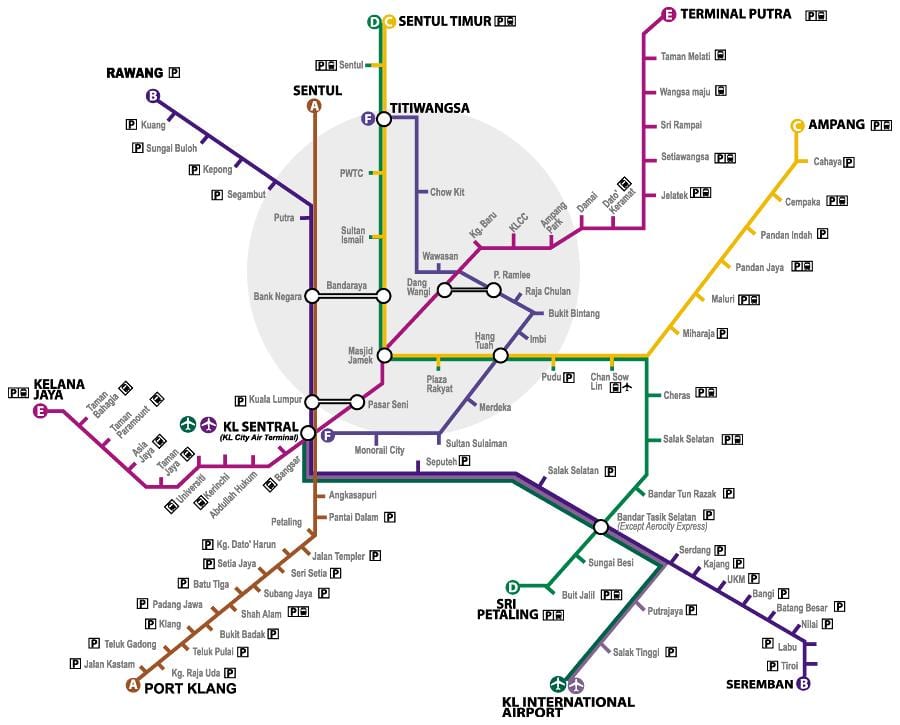 putra lrt stasie kaart