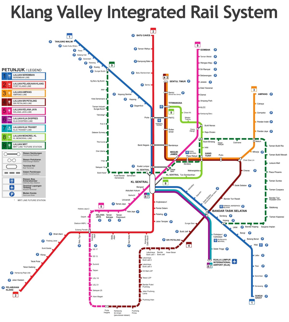 maleisië trein kaart 2016