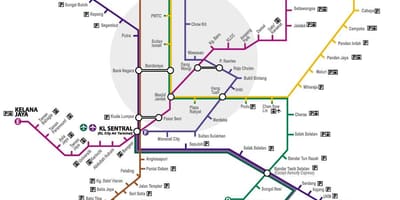 Putra lrt stasie kaart