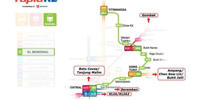 Lrt monorail kaart